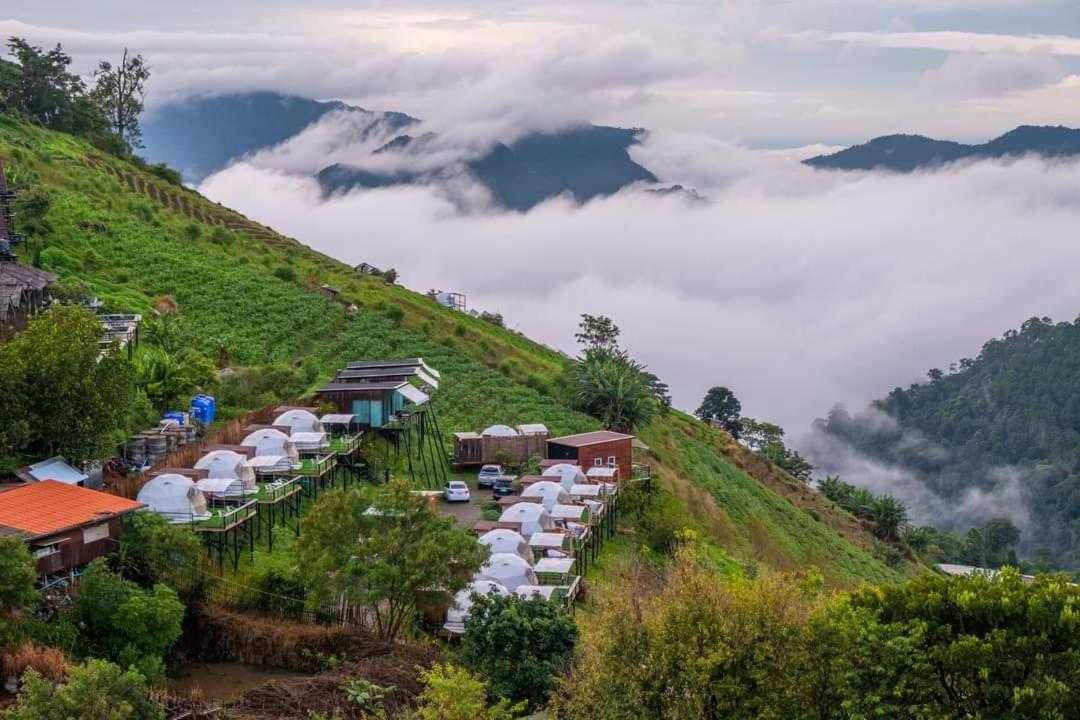 ภูวินคาเฟ่ โฮมสเตย์ Phuwin Cafe Homestay Mon Jam Bagian luar foto