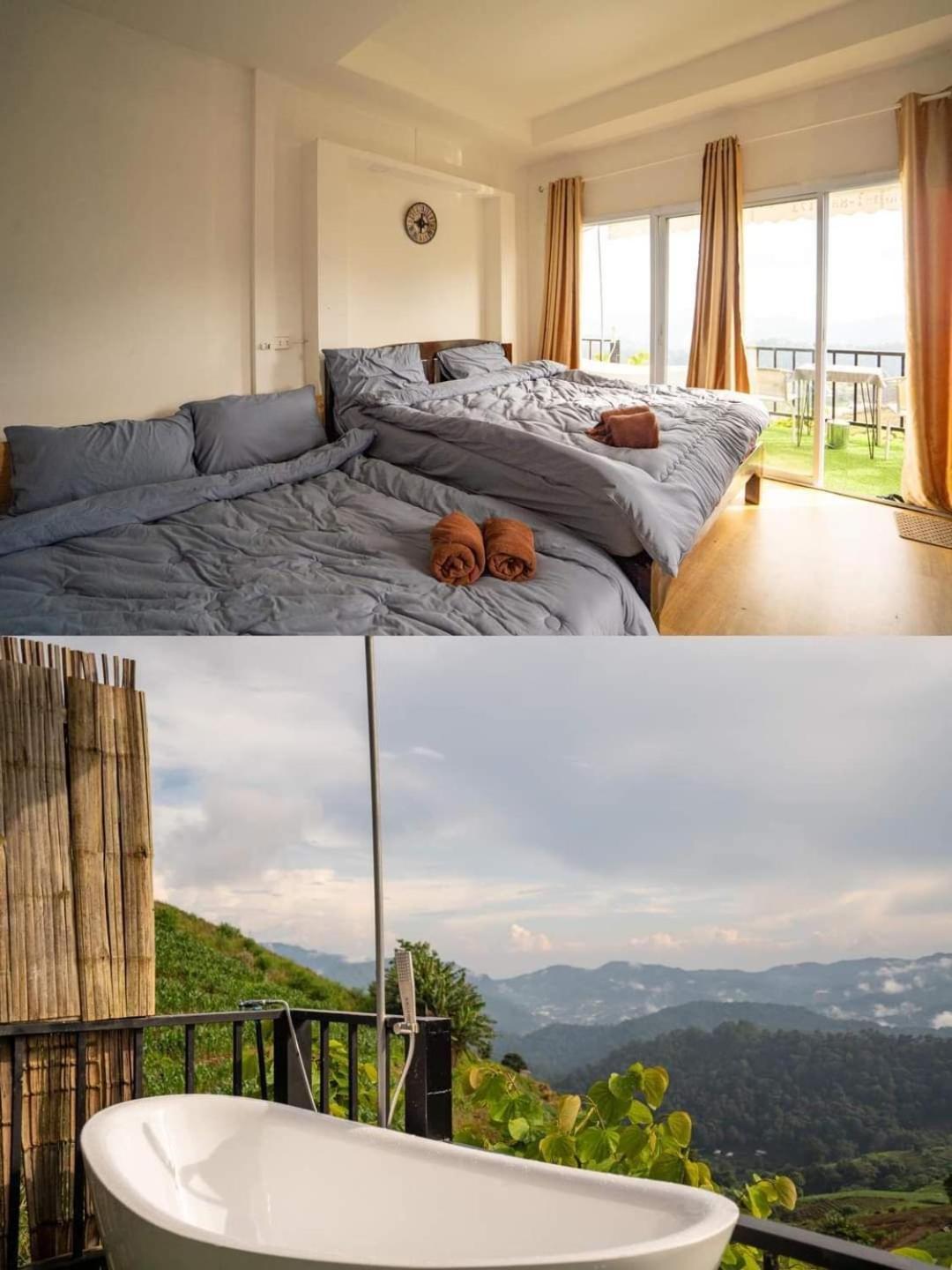 ภูวินคาเฟ่ โฮมสเตย์ Phuwin Cafe Homestay Mon Jam Bagian luar foto